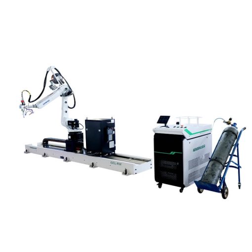 ground rail welding robot